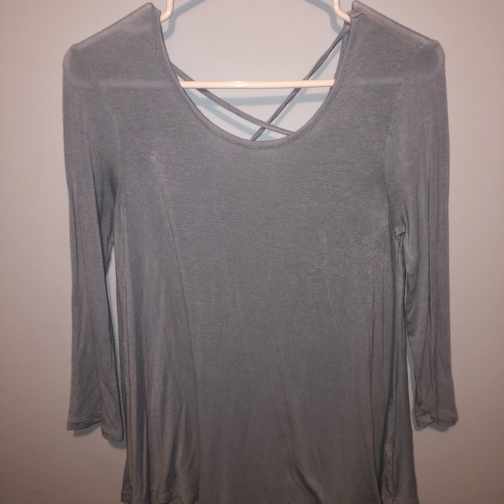Flowy Baby Blue Blouse